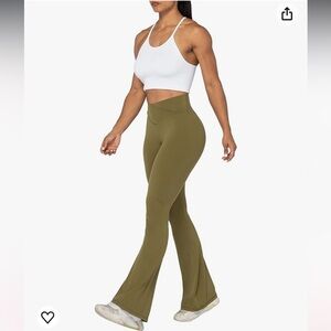 - NWOT Sunzel Flare Leggings Crossover Yoga pants high waisted wideleg